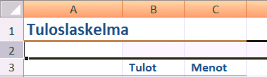 Alue ja sen valinta Alue (Range) on yhtenäinen joukko soluja, se muodostuu useasta solusta. Alue merkitään kaavaan kahdella soluosoitteella ja väliin kirjoitetulla kaksoispisteellä.