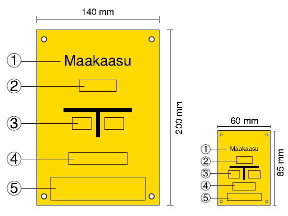 Jouko Nurmi LNG-SATAKUNTA CASE 1 Sivu 25 Kuva 4 Merkintäkilpi Siirtoputkiston merkintäkilven koko on 200 mm x 140 mm.