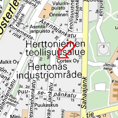 Sijainti ja liikenneyhteydet Kiinteistö sijaitsee Helsingin Herttoniemen teollisuusalueella, Sorvaajankatu 15:ssä Teollisuusalueella on pääosin teollisuus-, varastosekä toimistotiloja.