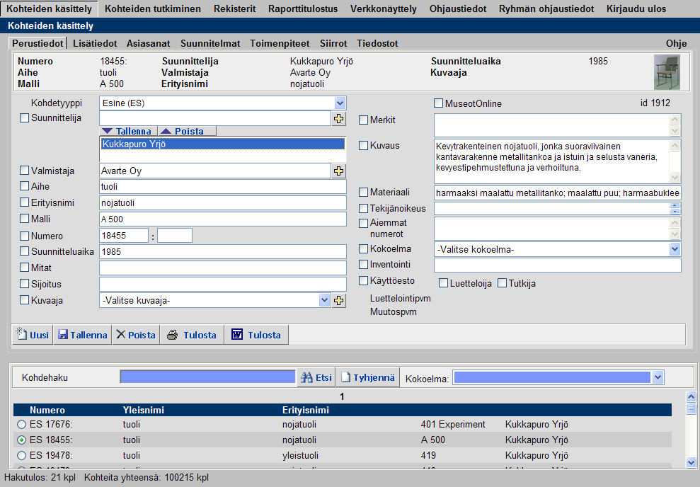 3.1.2. Memoron Valmistaja: Mansoft tietotekniikka Oy Ohjelmiston nimi ja versio: Memoron, versio 3.0.