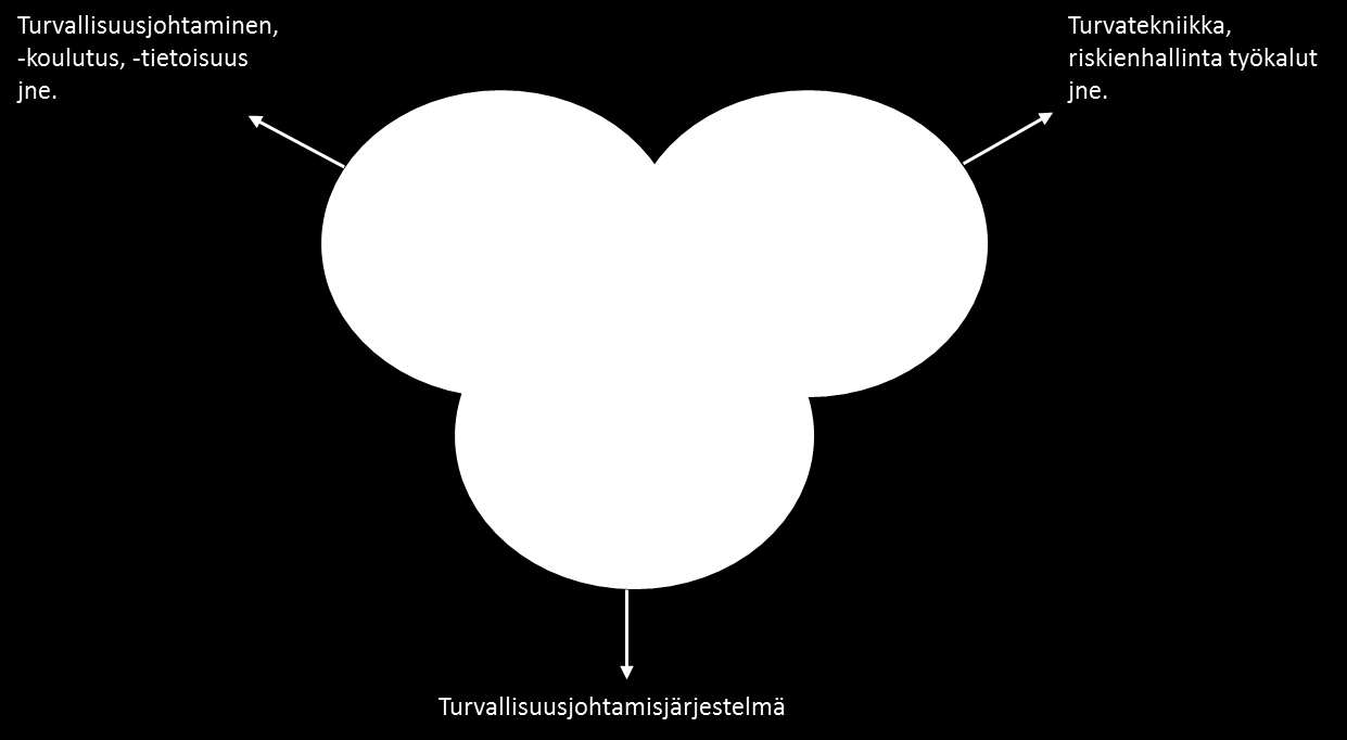 28 Reniers et al. esittävät samassa artikkelissaan turvallisuuskulttuurin havaintokuvan (kuva 7.), joka sisältää kolme dimensiota: ihmiset, teknologia sekä menettelytavat.