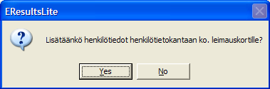 3.6.2. Lähtevän suunnistajan kirjaaminen lähtökoneelle 1. Aseta suunnistajan EMIT-kortti lähtökoneen lukijan päälle. 2.