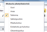 Sanasto 11 (18) pikaosa Kun lisäät Wordissä kokonaissivujen määrän, tarvitset pikaosien kenttäkoodeja.