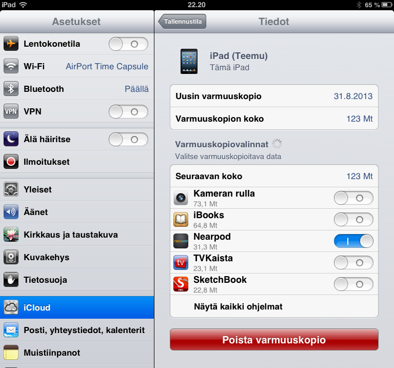 ipadin KÄYTTÖ - PÄIVITYKSET ios-päivitykset ios-käyttöjärjestelmään ilmestyy keskimäärin yksi iso päivitys syksyisin ja muutama pienempi päivitys vuoden aikana.