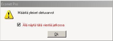 Vasemmanpuoleiselta palstalta valitaan Kirjanpito => Raportit => Päivittäiset listat => Luettelo käytetyistä tileistä. Aikaväliksi valitaan se väli, jolta käytettyjä tilejä on tarkoitus poimia.