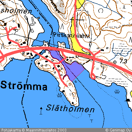 KARTTA KIELTOALUEESTA Varsinais-Suomen TE-keskus kielsi 1.9.