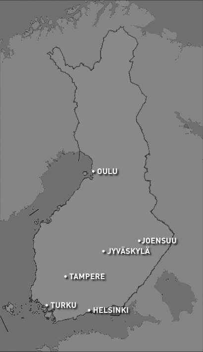 Oulun, Jyväskylän, Itä-Suomen ja Turun yliopiston ja Åbo Akademin
