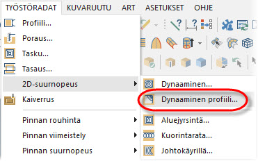 1 Klikkaa tilariviltä Suunnat, Nimetyt suunnat, Suunta-G58. 2 Paina [F9] nähdäksesi uuden työkalu/konstruktiotason akselit sinisenä.