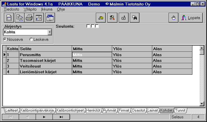 APUREKISTERIT : Kohdat PÄÄIKKUNA