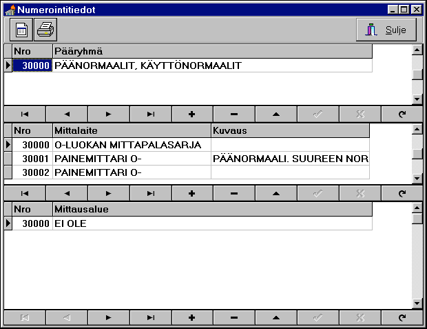 YLLÄPITO: Numerointi Ohjelma tarkistaa ja luo uusia