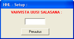 3 Asetusohjelma, HHL Setup Ohjelma käynnistetään esimerkiksi käyttöjärjestelmän Käynnistä/Ohjelmat/HHL Control version valikosta valitsemalla HHL Setup.