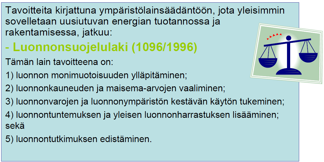 I Ympäristölainsäädännön