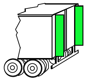 20 Kuva 12. Perän suorat ilmanohjainlevyt (Wood, 2006, s. 11). 2.5.2 Ilmanvastuksen pienentäminen aktiivisesti VTT:n tutkimuksissa on testattu peräpuhallusta, jolla yritettiin luoda ns.