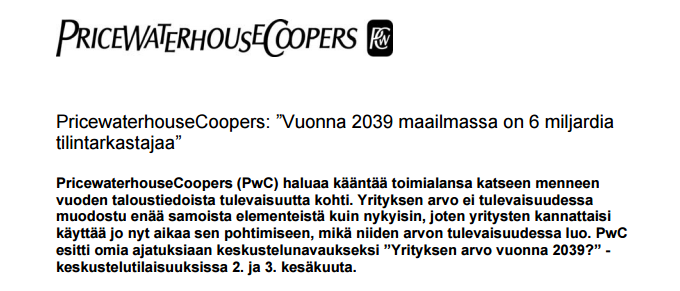 Vuosiraportointi on kuoleva laji?