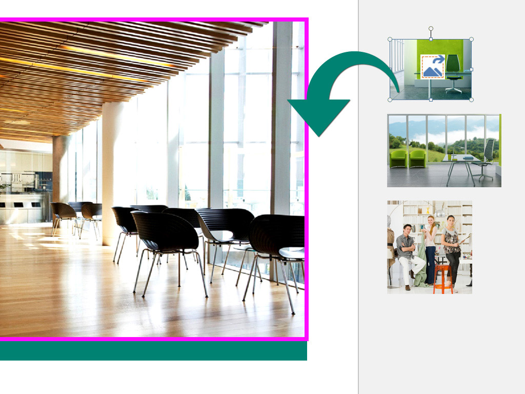 Kuvan lisääminen Kuvien vaihtaminen Publisher 2013:ssa voit lisätä kuvia mistä tahansa, kuten tietokoneesta, Office.com-sivuston ClipArt-valikoimasta tai muusta Internet-sijainnista.