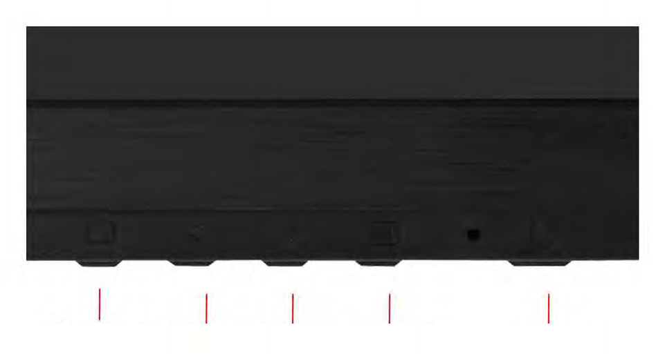Pikanäppäimet Autom. / Pois Eco Mode Äänenvoimakkuuden Valikko/Aloitta Virta / Lähde -tila (DCR)/ < (4:3 tai Laaja) /+ Virta Sammuta näyttö painamalla virtanäppäintä keskeytyksettä.
