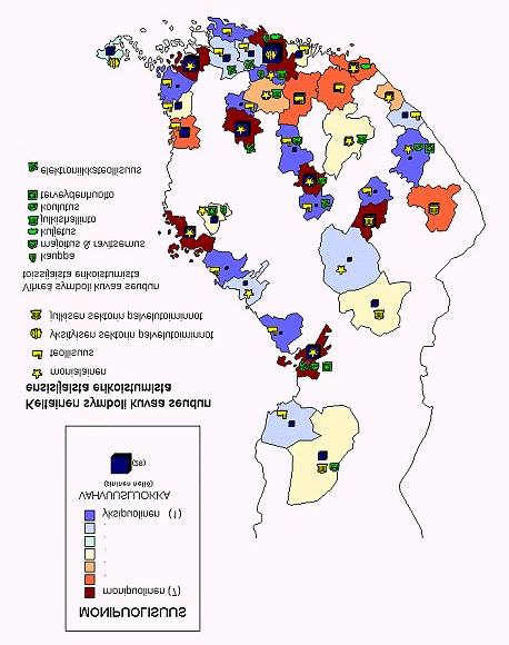 Tulevaisuuden näkymiä 4/2002 13 ovat vahvoja kaupunkiseutuja, vaikka niillä ei sijaitse omaa yliopistoa.