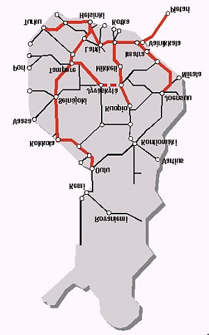 Tulevaisuuden näkymiä 4/2002 23 Toinen alueiden kilpailukyvyn kannalta tärkeä tekijä on henkilöliikenneyhteydet, ennen kaikkea junayhteydet.