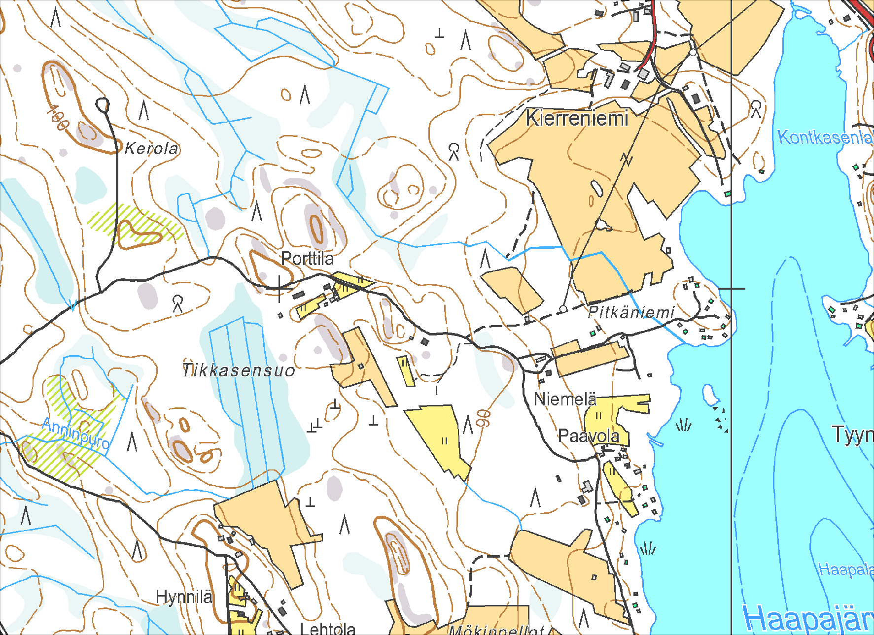 Sivu 7/10 500 m Kuva 7. Kartoitusreitit ja pisteet Reijolan osayleiskaava-alueella Niittylahdella. Karttamerkkien selitykset kuvassa 1.