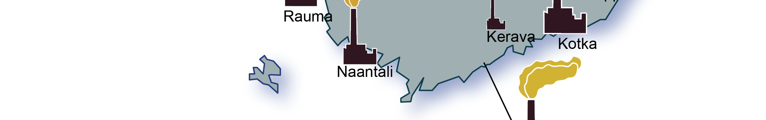 Voimalahankkeet kartalla Kuvio 3: Vuosina 2005-2015 valmistuvat