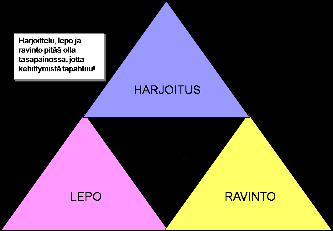 HARJOITTELUN, RAVINNON JA