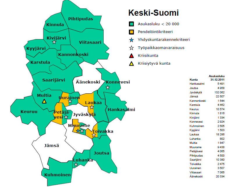 34 [pvm] Lähde: VM, Kuntauudistuksen