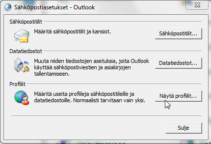 7 LUO HOSTED.FI EXCHANGE TILI OUTLOOK:IIN. Tässä kohdassa käydään läpi Hosted.