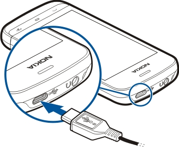 98 Yhteydet Tietojen siirtäminen USB-kaapelia käyttämällä Valitse Valikko > Asetukset ja Yhteydet > USB.