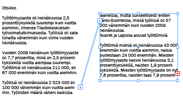 InDesign -ohjeita / Mixmur Media Designer Tekstin sijoittaminen julkaisuun. Kohdasta: FILE / PALCE Tekstin muotoilut tehdään taitto-ohjelmassa, eikä tekstinkäsittelyohjelmassa.