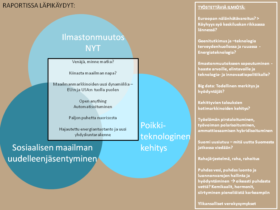 Kuva 14: TEM toimintaympäristöön vaikuttavia ilmiöitä (Honka;Kangaspunta;Koponen;Tulkki;& Tuohinen, 2013) 4.1.4 Kansainvälinen näkökulma Nykyiset suuret muutokset ovat vahvasti esillä myös Eurooppalaisessa keskustelussa.