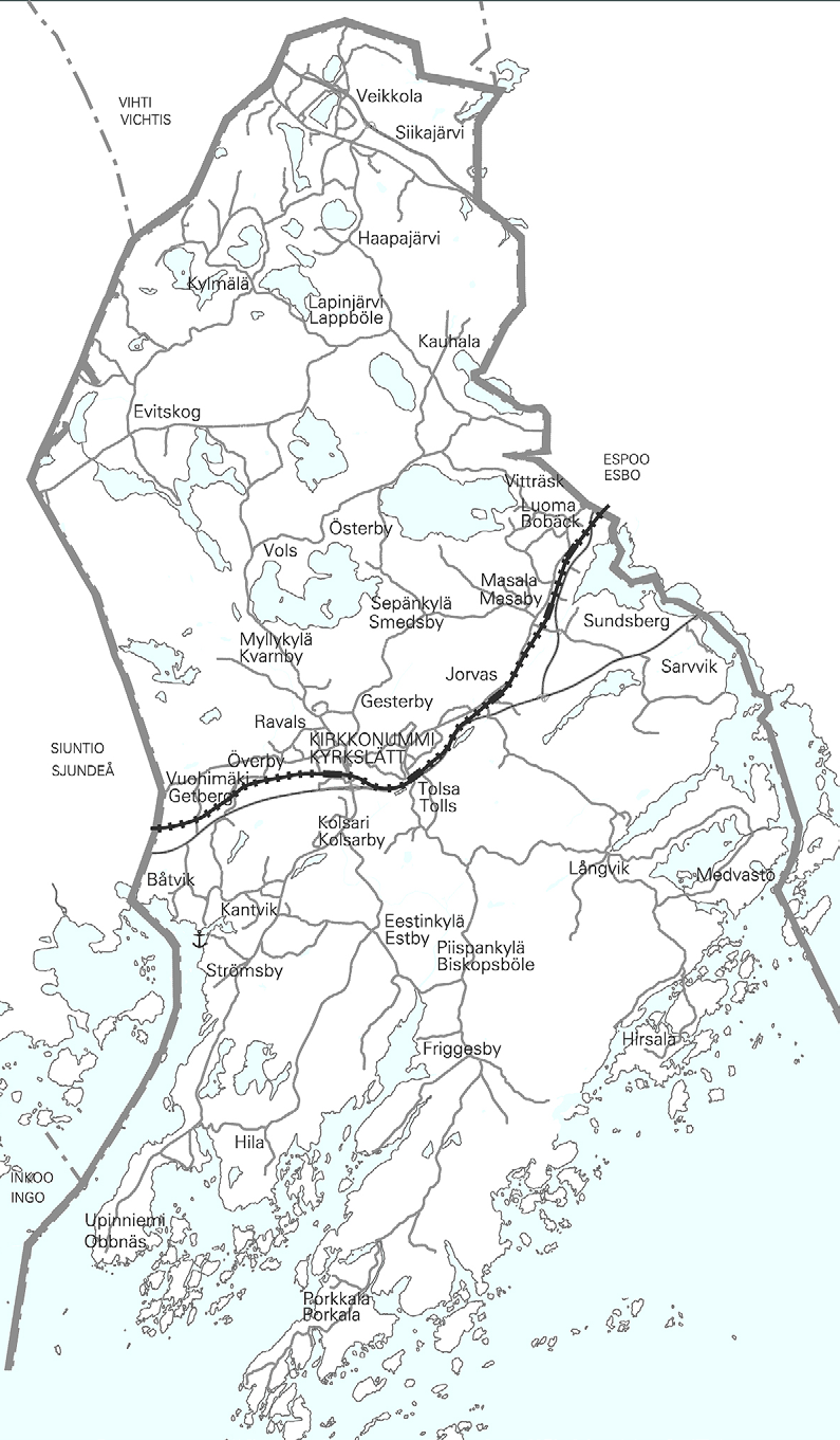 TOIMINTAYMPÄRISTÖ JA KEHITTÄMISEN LÄHTÖKOHDAT Yli sadan hengen yritykset Kirkkonummella vuonna 2008 Työntekijöitä (noin) Oy L M Ericsson Ab 900 Varuboden konserni 420 Danisco 390 Nordic Aluminium