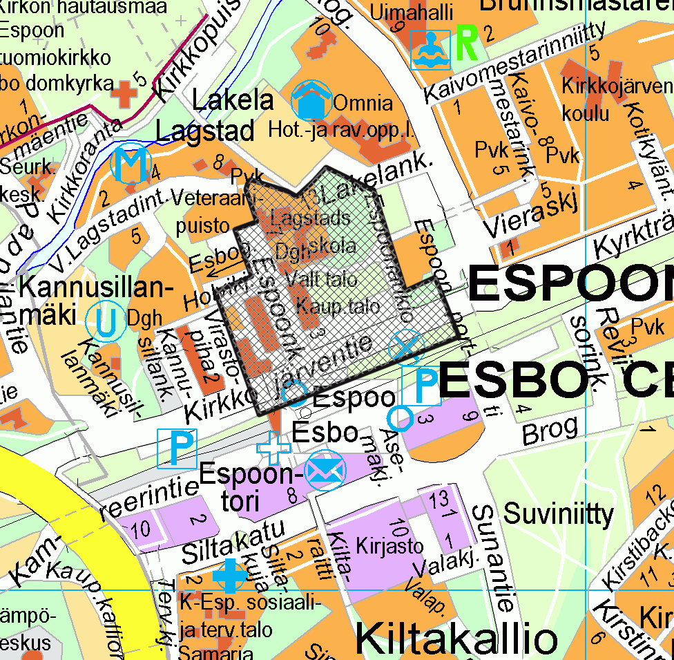 Espoon kaupunki Kokouskutsu Asia 4 Valtuusto 17.11.2014 Sivu 6 / 75 Asemakaavan muutoksessa alueelle osoitetaan yhteensä 65 600 k-m² rakennusoikeutta, mikä vastaa kaavan aluetehokkuutta e = 1,1.