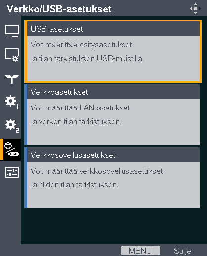 Kuvien heijastaminen esityksenä 9. Valitse [OK] ja paina [Enter]. 10. Valitse [Heijastusaika] ja paina [Enter]. 11. Määritä aloitusaika (esimerkiksi 9.00) numeronäppäimillä.