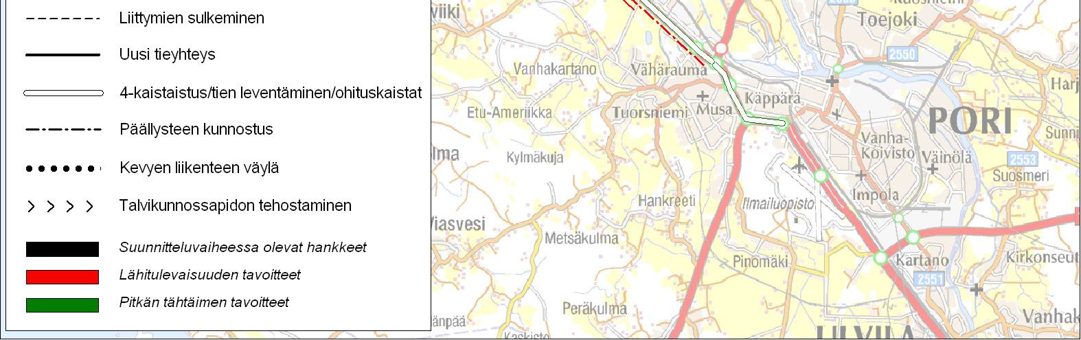 Esitetyt hankkeet, niiden tärkeysjärjestys ja toimenpiteiden yksityiskohtien tarkistukset tulee käsitellä yhteisesti Meri-Porin yrittäjien ja muiden toimijoiden kesken niin, että löydetään yhteinen