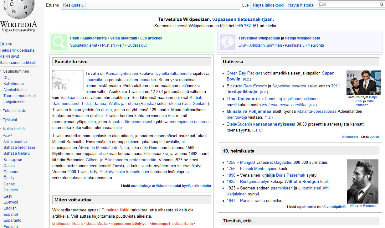 TIEDONHAKU 1 10 2. Wikipedia (www.wikipedia.