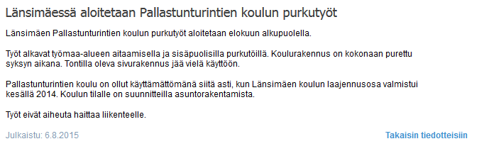 Esimerkkejä