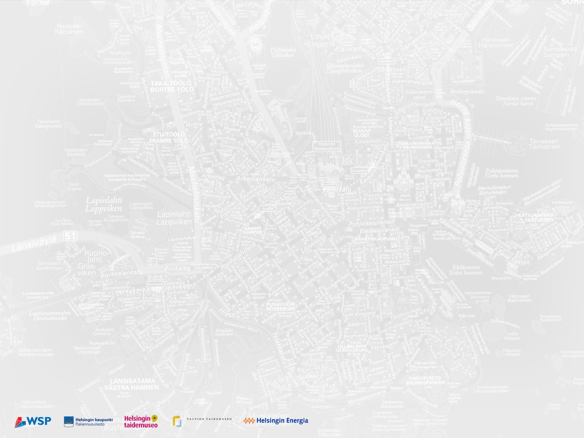 Nykytila Alueella kaupunginosittain yhteensä 197 taideteosta.