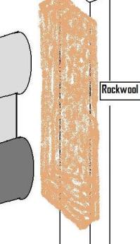 FB-onteloventtiili kiinnitetään tasainen osa pintaa vasten, kolme ruuvia (4,5 x 35 mm) per 1050 mm. Intumecentnauhan on oltava alemmassa ontelossa, sen on oltava keskitetty ja suorassa.