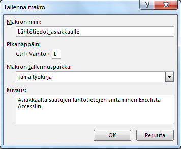 8 Termit Suhteellinen viittaus ja Suora viittaus on tärkeä hallita, ennen kuin makroa aletaan nauhoittamaan.