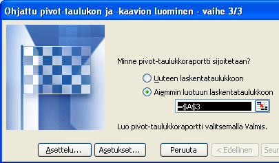 KYSELYN TALLENNUS JA TIETOJEN PALAUTTAMINEN EXCELIIN QueryType=OLEDB Version=1 CommandType=Cube Connection=Provider=MSOLAP; Initial Catalog=[OCWCube]; Data Source=J:\Kyselyt\Northwind1.