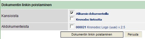 47 3. Mene sen kansion kohdalle, johon haluat linkityksen tehdä ja napsauta "Linkitä leikepöydältä" -vaihtoehtoa alasvetovalikossa. 2.6.5.