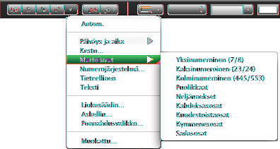 Murtolukumuodon käyttäminen taulukon soluissa Murtolukumuotoa käyttämällä voit hallita 1:ä pienempien arvojen minkä tahansa osan esitystapaa.