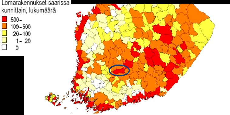 3.2 Vapaa-ajan asuminen Pälkäneellä Pälkäneellä oli 4 060 vapaa-ajan asuntoa vuonna 2010, ollen vakituisiin asuntoihin suhteutettuna Pirkanmaan mökkirikkan kunta.