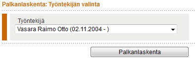 79 4. PALKKOJEN MAKSU Tässä kappaleessa ohjeistetaan palkkojen maksu palvelun tarjoaman valmiin yrityksen työntekijälle sekä uuden yrityksen työntekijälle. Lisäksi ohjeistetaan palkanmaksun korjaus.