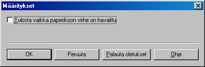 Viimeistely-välilehti Tämä määrittää, miten tuloste lajitellaan. Valitse ruutu, jos haluat, että asiakirja lajitellaan. Profiili on lisätietoja sivulla 76.