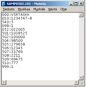 18/32 Vusoipäivitys 21.3.2005 Asteri Windows Palkanmaksu Lähetä syntynyt