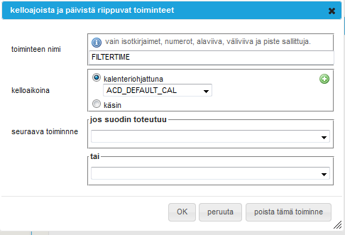 R Oyj Ring 46 (54) Muista tallentaa tekemäsi muutokset valitsemalla käytä painike. Rakentamasi valikko on nyt valmis.