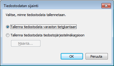 11. Tiedostodatan erottaminen SQL Serverin tietokannasta Tiedostodata voidaan erottaa Microsoft SQL Serverin tietokannasta ja tallentaa levylle esimerkiksi hakuja ja varmuuskopiointia varten. 11.