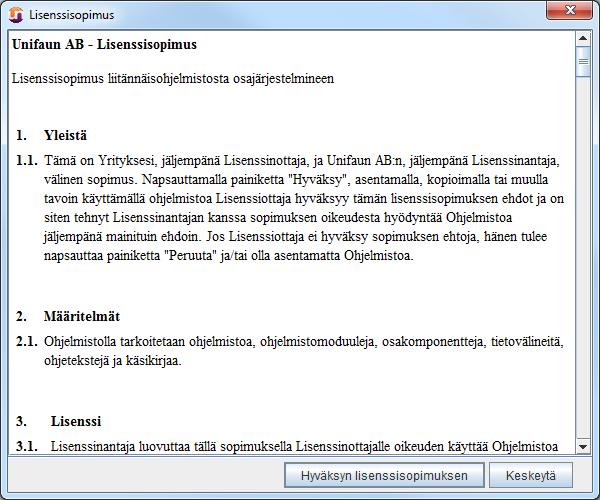 4 2 Automaattinen asennus - Unifaun Online Printer Tarkista onko Java on asennettu tietokoneeseen ja sallita sen suorittaminen.