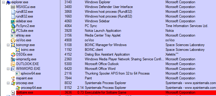 Windows Sysinternals-apuohjelmat-harjoitus KRTT Oulu 9.12.2008 sivu 19 Kasvata maksimiarvoon eli 9: Hyväksy Ok.